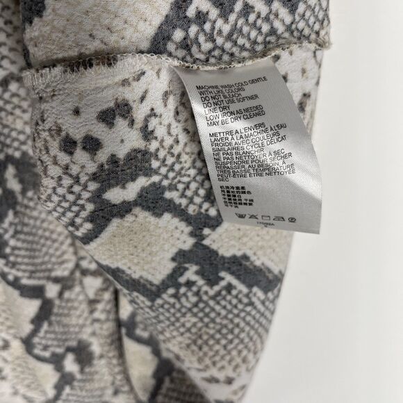 Maeve Anthropologie Women Size S Beige Brown A-line Dress Snakeskin Animal Print - Picture 5 of 6